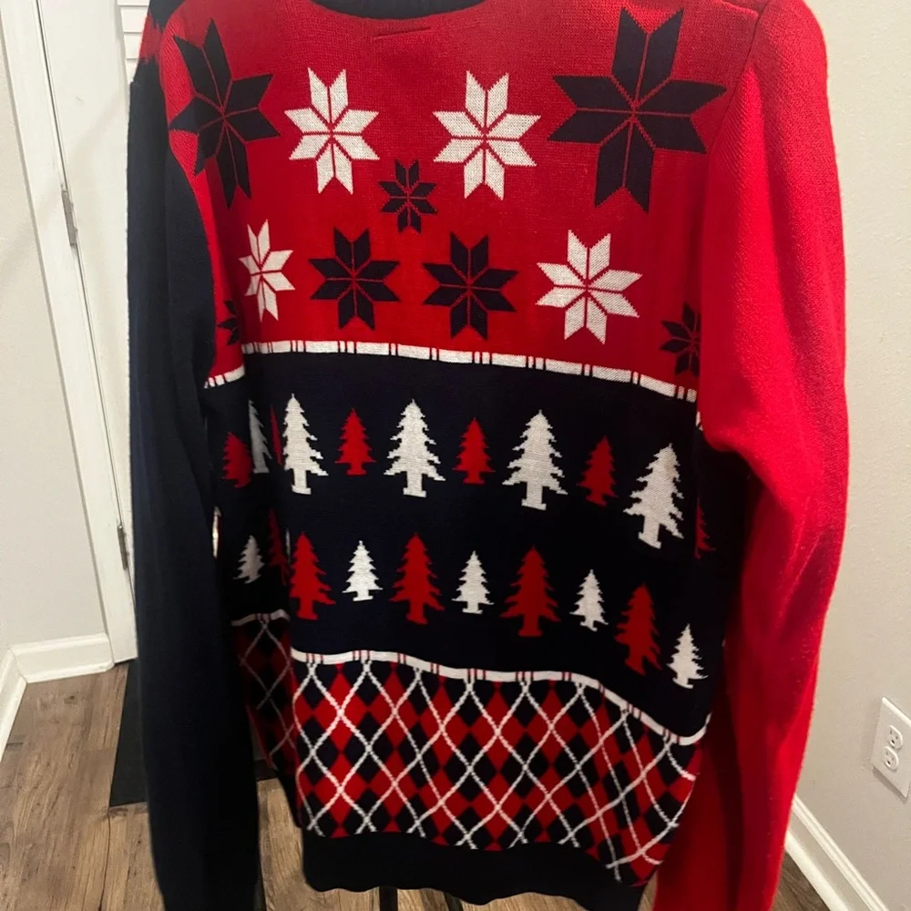 NFL New England Patriots Ugly Christmas Sweater Team Apparel large